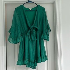 Teal Romper